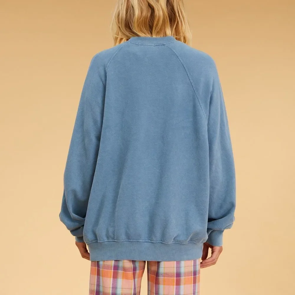 Billabong x The Salty Blonde Oversized Coastal Crew Sweatshirt - Picture 2 of 5